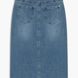Leila Jupe Denim Droite