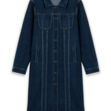 Lara Veste de Denim Longue