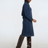 Lara Veste de Denim Longue