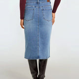 Leila Jupe Denim Droite