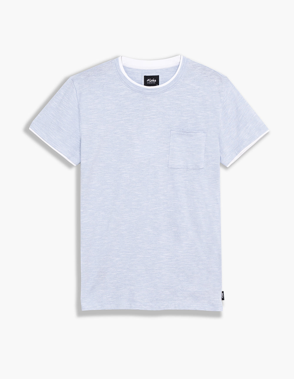 Blanc/Bleu clair