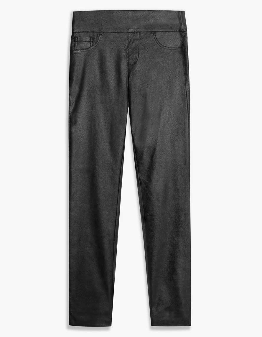 Liette Slim Pantalon Effet Suede
