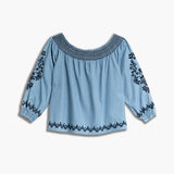 Violet Blouse Brodée