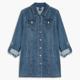 Anna Veste de Denim Longue