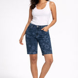Erika Bermuda Denim Floral