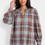 Estelle Blouse à Carreaux