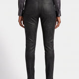Liette Slim Pantalon Effet Suede